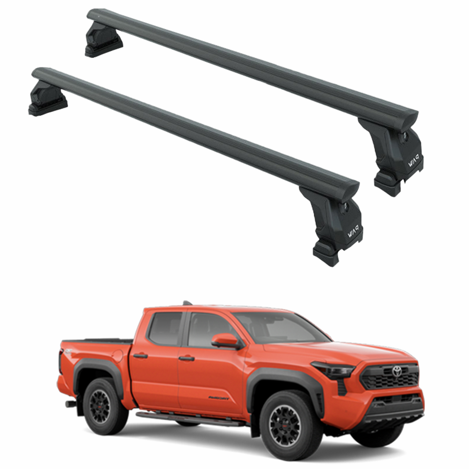 For Toyota Tacoma 2024-2025 Roof Rack Cross Bars Normal Roof Alu Black For Toyota Tacoma 2024-2025 Roof Rack Cross Bars Normal Roof Alu Black